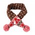 Pet Dog Winter Warm Christmas Elk Scarf Hat Xmas Christmas Clothes Pet Cosplay Costume Red M