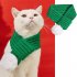 Pet Dog Winter Warm Christmas Elk Scarf Hat Xmas Christmas Clothes Pet Cosplay Costume Red M