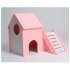 Pet Double Layer Hamster Nest Small Hiding Stairs House Toy  green