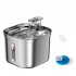 Pet Drinking Fountain 3 Levels Adjustable Stainless Steel Pet Water Dispenser for Cats Dogs Constant Temperature US Plug