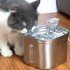 Pet Drinking Fountain 3 Levels Adjustable Stainless Steel Pet Water Dispenser for Cats Dogs Constant Temperature US Plug