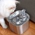 Pet Drinking Fountain 3 Levels Adjustable Constant Temperature Stainless Steel Pet Water Dispenser US Plug