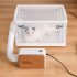 Pet Drying Box For Cats Dogs  Portable Pet Dryer Crate Cage  Transparent Pet Bath Grooming Dryer Box With Wheels For Cats Rabbits Small Medium Dogs Small