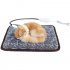 Pet Electric Heated Pad Dog Cat Winter Warm Mat Carpet for Animals Waterproof Adjustable Heating Pad European Plug flowers 45 45cm