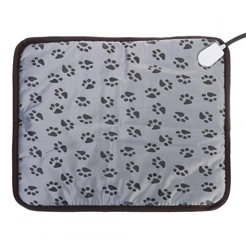 Pet Electric Heated Pad Dog Cat Winter Warm Mat Carpet for Animals Waterproof Adjustable Heating Pad U.S. Plug footprint_45*45cm