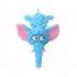Pet Elephant Shape Plush Toy With Crinkle Paper Bite Resistant Squeaky Toys Teething Chew Toy For Small Medium Large Dogs Cats Purple
