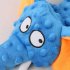 Pet Elephant Shape Plush Toy With Crinkle Paper Bite Resistant Squeaky Toys Teething Chew Toy For Small Medium Large Dogs Cats grey