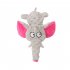 Pet Elephant Shape Plush Toy With Crinkle Paper Bite Resistant Squeaky Toys Teething Chew Toy For Small Medium Large Dogs Cats Purple