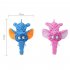Pet Elephant Shape Plush Toy With Crinkle Paper Bite Resistant Squeaky Toys Teething Chew Toy For Small Medium Large Dogs Cats Purple
