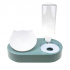Pet Feeding Bowl Cat Dog Splash-proof Automatic Removable Water Dispenser Container Pet Supplies green