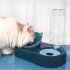 Pet Feeding Bowl Cat Dog Splash proof Automatic Removable Water Dispenser Container Pet Supplies pink