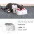 Pet Floating Bowl Splash proof Non wetting Mouth Hair Water Bowl Non slip Beard Pet Drinking Bowl 4 Colors Available White