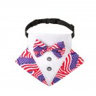Pet Formal Necktie British Style Bow Tie Pet Accessories For Small Medium Dog Cat Independence Day M