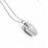 Pet Funeral Urns Cremation Jewelry Dog Urn Necklace for Dog Ashes Paw Print for Ashes  Silver