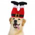 Pet Funny Christmas Clown Hat Adjustable Size Machine Washable Pet Headgear Supplies