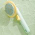 Pet Grooming Brush Hair Removal Comb Shedding Brush Self cleaning Needle Comb Massage Tool Pets Supplies Avocado color