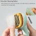 Pet Grooming Comb Cleaning Brush Hair Removal Cleaner Supplies For Puppy Kitten Dog green round needle