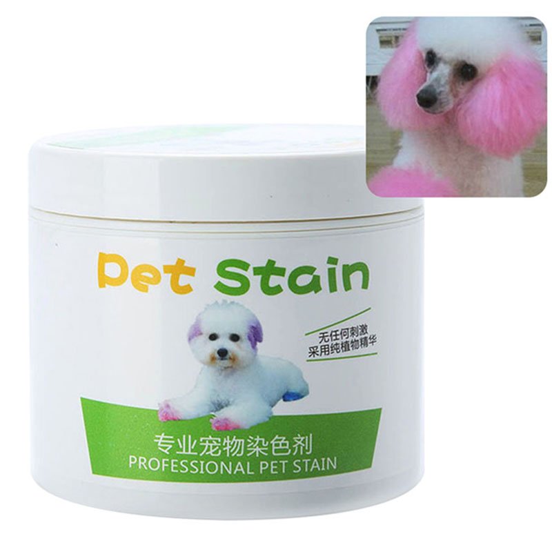 Pet Grooming Hair Color Cream Hairdressing Gel for Dogs Cherry pink