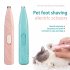 Pet Grooming Mute Hair Trimmer Lightweight Portable Limiting R angle Stainless Steel Clippers Head Shaving Tool For Cat Dog Blue