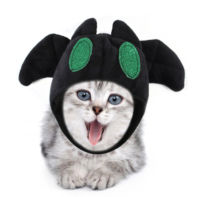 Pet Halloween Bat Shape Hat Cat Dog Teddy Party Cosplay Headgear Costume Bat hat_One size