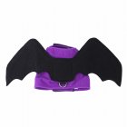 Pet Halloween Costume Dress Up Clothes Cosplay Outfit Pet Photo Props Supplies For Halloween Party Decoration Purple L
