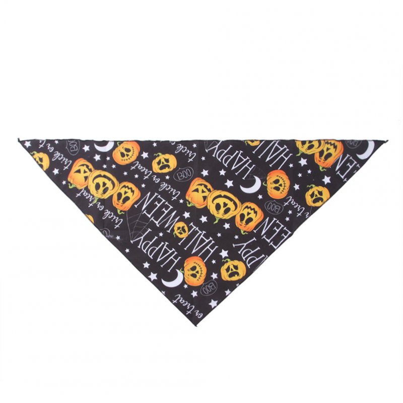Pet Halloween Triangle Scarf Soft Adjustable Dog Saliva Towel