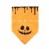 Pet Halloween Triangle Scarf Soft Adjustable Dog Saliva Towel Cat Bandana Bib Neckerchief black pumpkin