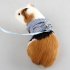 Pet Hamster Traction Strap Outdoor Training Soft Cotton Clothes Rope for Hamster Guinea Pig Red L