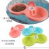 Pet Hanging Double Bowl Drinking Fountain Feeding Bowl for Dogs Rose Red S  24 5 12 3 5CM