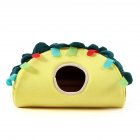 Pet Hideout Tunnel Reusable Washable Semi-enclosed Design Tunnel Toy For Guinea Pigs Hamsters Chinchillas (32 x 18 x 17cm) tunnel
