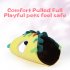 Pet Hideout Tunnel Reusable Washable Semi enclosed Design Tunnel Toy For Guinea Pigs Hamsters Chinchillas  32 x 18 x 17cm  tunnel