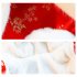 Pet Hooded Cape Cloak With Plush Ears Soft Comfortable Pets Cosplay Costume For Christmas New Year Decoration red Size L