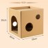 Pet House Cat Scratch Board Wear resistant Anti scratch Corrugated Paper Cat Scratcher Toys Pet Supplies Black and white