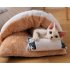 Pet House Winter Warm Sleeping Bag Nest Soft Cushion for Cat Dog Puppy Teddy L  65 50  blue