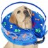 Pet Inflatable Cone Anti bite Anti lick Elizabethan Collars Protective Headgear For Stop Licking Biting Wounds grey M