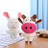 Pet Interactive Plush Toys Rabbit Cow Elephant Animal Shape Molar Chew Toys For Medium Large Dogs Cats tiger