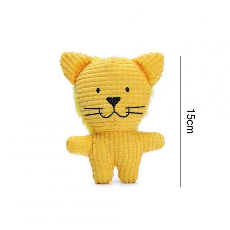Pet Interactive Plush Toys Rabbit Cow Elephant Animal Shape Molar Chew Toys For Medium Large Dogs Cats tiger