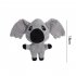 Pet Interactive Plush Toys Rabbit Cow Elephant Animal Shape Molar Chew Toys For Medium Large Dogs Cats tiger