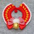 Pet Knitted Wool Collar Chinese New Year Spring Festival Decorative Collar for Cats Dogs Bunny Collar M