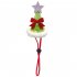 Pet Lace Christmas Hat Headdress Adjustable Drawstring Design Green Star Hat