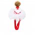 Pet Lace Christmas Hat Headdress Adjustable Drawstring Design  Red Star Hat