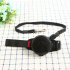 Pet Leashes Hands free Automatic Shrink Nylon Leash Pets Pull Dog Chains Traction Ropes Black L