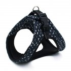 Pet Lightweight Vest Type Reflective Printing Leash for Small And Medium Sized Dogs 1#_L adjustment 50-58cm