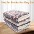 Pet Mat Thickening Warm Autumn Winter Cat Dog Blanket Anti slip Cushion Pink bear head 3  49 32cm