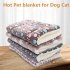 Pet Mat Thickening Warm Autumn Winter Cat Dog Blanket Anti slip Cushion Pink bear head 3  49 32cm