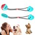 Pet Molar Bite Toy with Suction Cup Puppy Elasticity Suction Rubber Chew Ball for Dog Cleaning Teeth