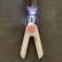 Pet Nail Clipper Cutter Trimmer with Led Light Sickle Grooming Scissors for Cat Dog Claws blue One size
