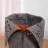 Pet Nest Basket Shelter House Warm Soft Cozy No Deformation Semi Enclosed Pet Supplies Accessories For Cats Sleeping gray