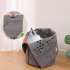 Pet Nest Basket Shelter House Warm Soft Cozy No Deformation Semi Enclosed Pet Supplies Accessories For Cats Sleeping gray