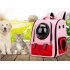 Pet Oxford Cloth Backpack Cat Dog Breathable Bag for Outdoor Travel 38 35 29cm Pink